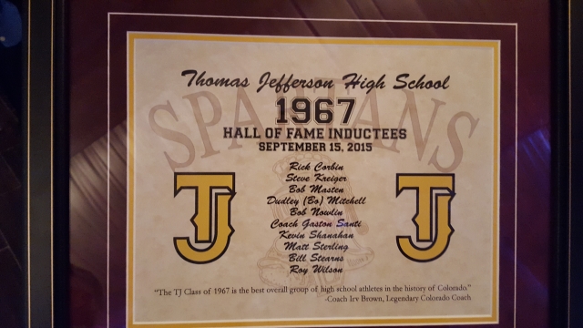 TJ Hall of Fame 1967 honorees inducted September 2015